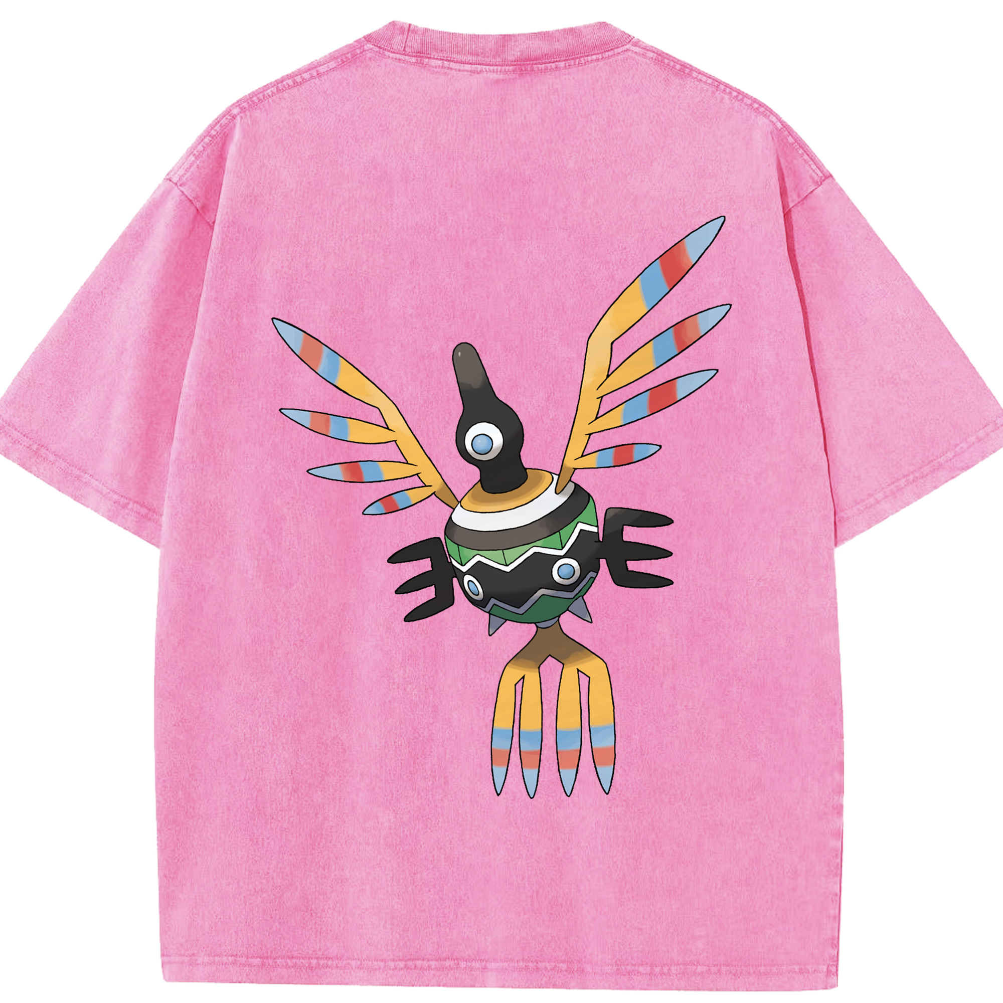 （画像用） ポケットモンスター Pokémon 綿100% ヴィンテージ風 半袖Tシャツ（背面プリント）